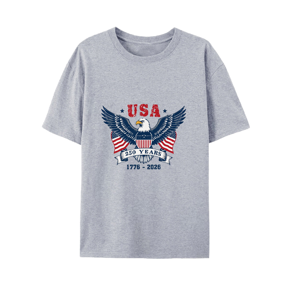USA 250th Anniversary, Patriotic Eagle Design, 4th of July T-Shirt