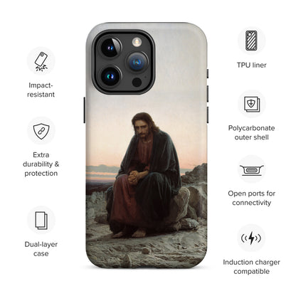 Christ in the Wilderness Phone Case