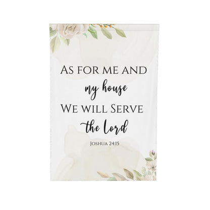 As For Me And My House We Will Serve The Lord Garden Flag