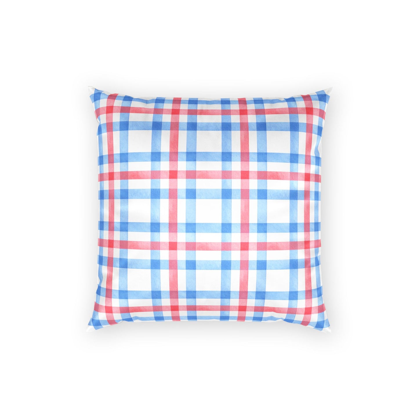 Watercolor Red Blue Stars Pillow Case