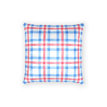 Watercolor Red Blue Stars Pillow Case